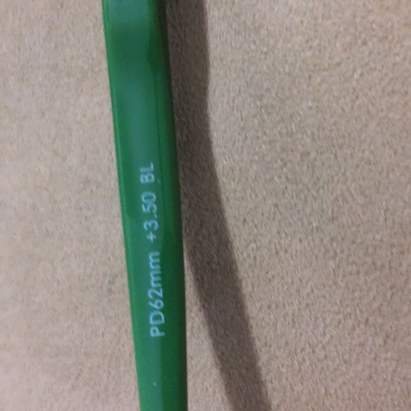 NWT IZE Eyewear Blue Light Blocking Readers +3.50 Cream/Green - Picture 7 of 8